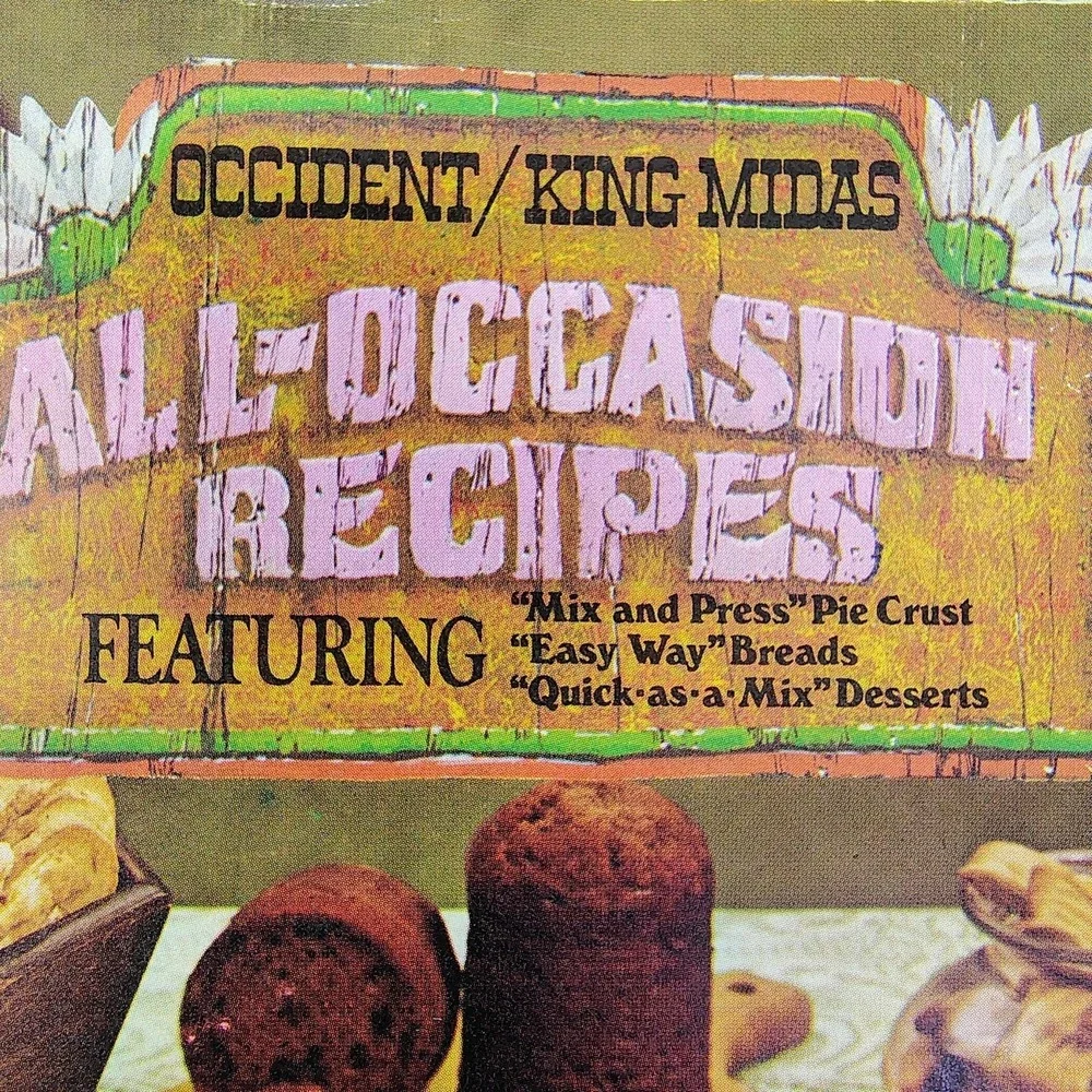 Occident King Midas All-Occasion Recipes Cookbook Booklet Peavey Company Vintage